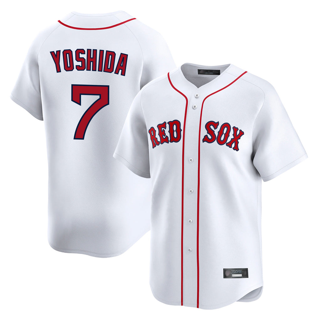 Silnrao B.Red Sox #7 Masataka Yoshida Player White Limited Home Game Stitched Jerseys1