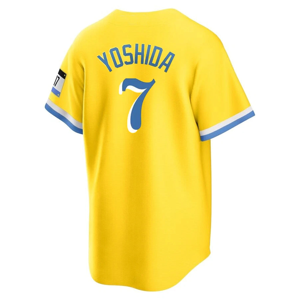 Silnrao B.Red Sox #7 Masataka Yoshida Player Yellow Home Game Stitched Jerseys