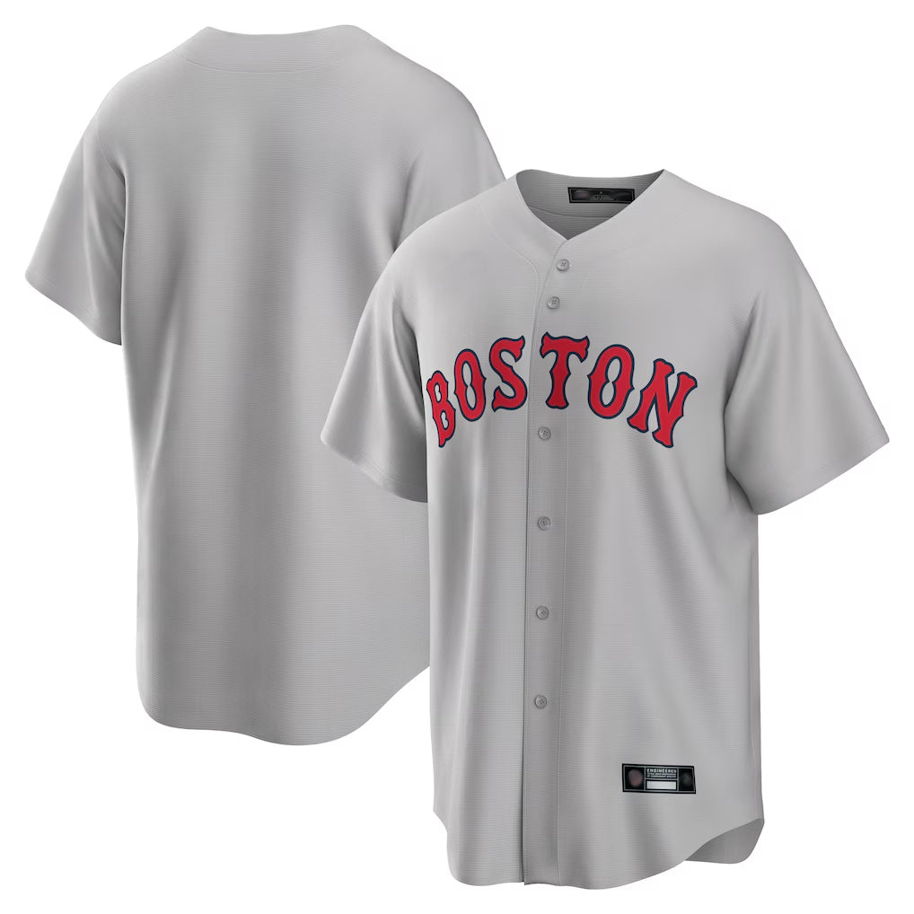 Silnrao B.Red Sox ## Red Sox Blank Player Gray Road Home Game Stitched Jerseys1