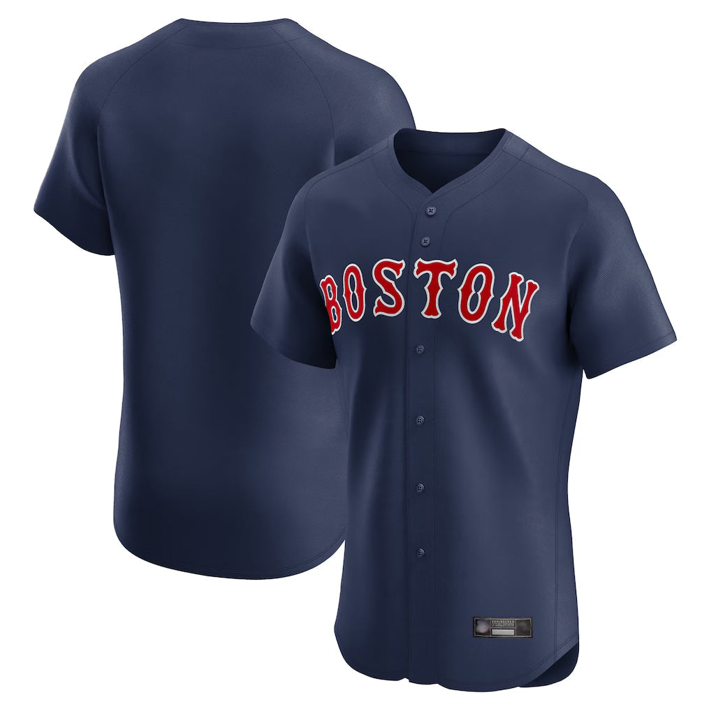 Silnrao B.Red Sox ## Red Sox Blank Player Navy Limited Elite Home Game Stitched Jerseys1