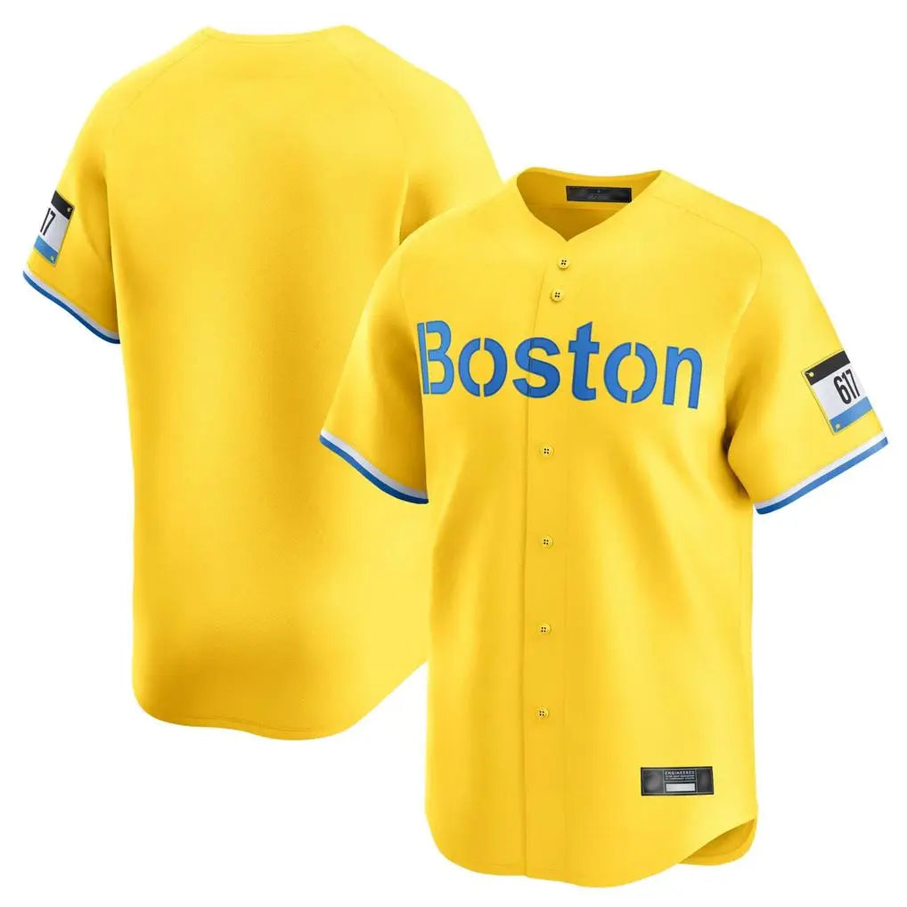 Silnrao B.Red Sox ## Red Sox Blank Player Yellow Limited Home Game Stitched Jerseys1