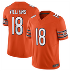Silnrao C.Bears Caleb Williams Orange Vapor F.U.S.E. Limited Jersey Player Stitched Jerseys
