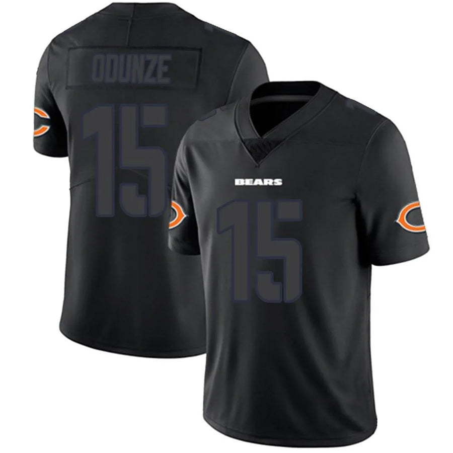 Silnrao C.Bears #15 Rome Odunze Player Legend Limited Black Game Stitched Jerseys