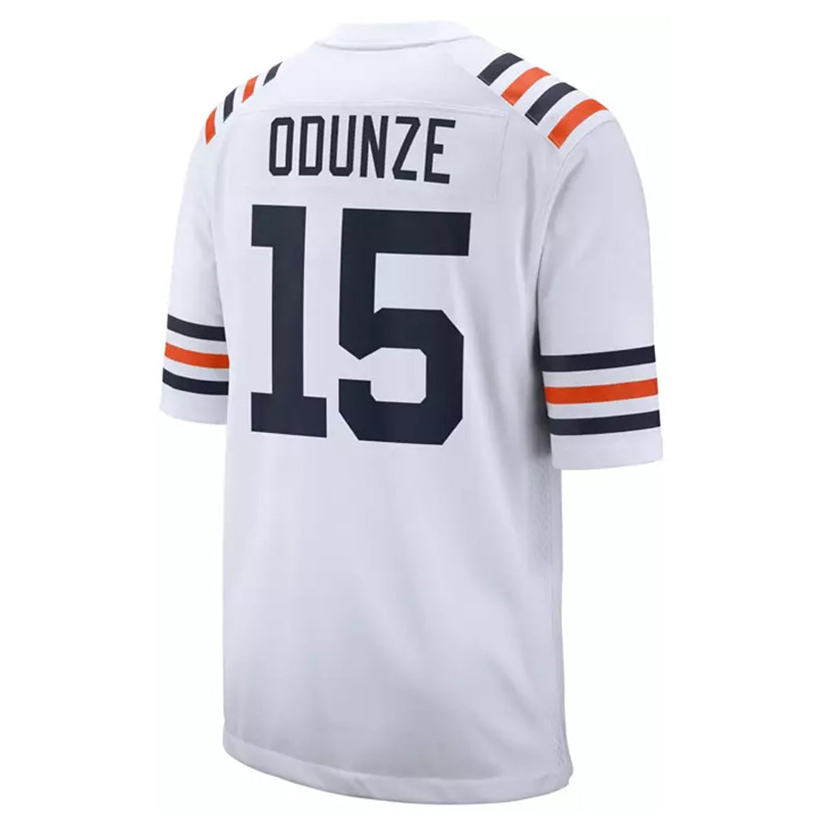 Silnrao C.Bears #15 Rome Odunze Player White 2nd Alternate Game Stitched Jerseys