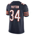 Silnrao C.Bears #34 Walter Payton Navy Vapor F.U.S.E. Stitched Retired Limited Stitched Jerseys
