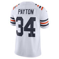 Silnrao C.Bears #34 Walter Payton Player White Alternate Classic Limited Game Stitched Jerseys