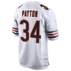 Silnrao C.Bears #34 Walter Payton Player White Home Game Stitched Jerseys