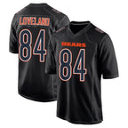 Silnrao C.Bears #84 Colston Loveland Player Carbon Black Fashion Game Stitched Jerseys