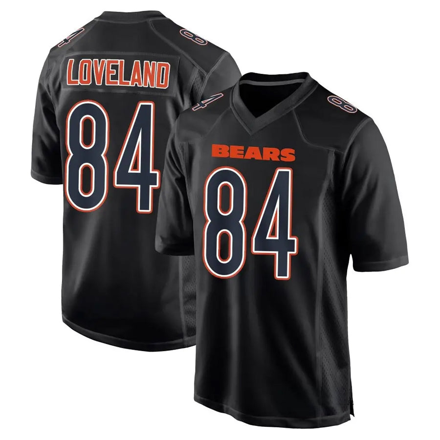 Silnrao C.Bears #84 Colston Loveland Player Carbon Black Fashion Game Stitched Jerseys