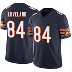 Silnrao C.Bears #84 Colston Loveland Player F.U.S.E. Limited Navy Game Stitched Jerseys