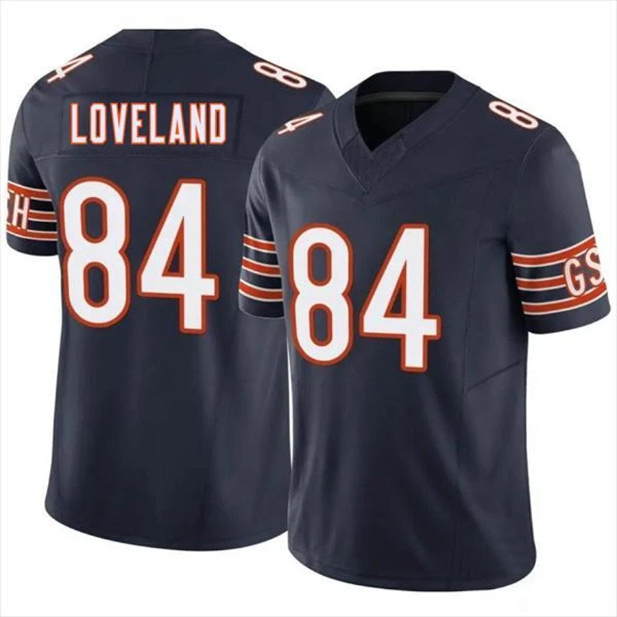 Silnrao C.Bears #84 Colston Loveland Player F.U.S.E. Limited Navy Game Stitched Jerseys