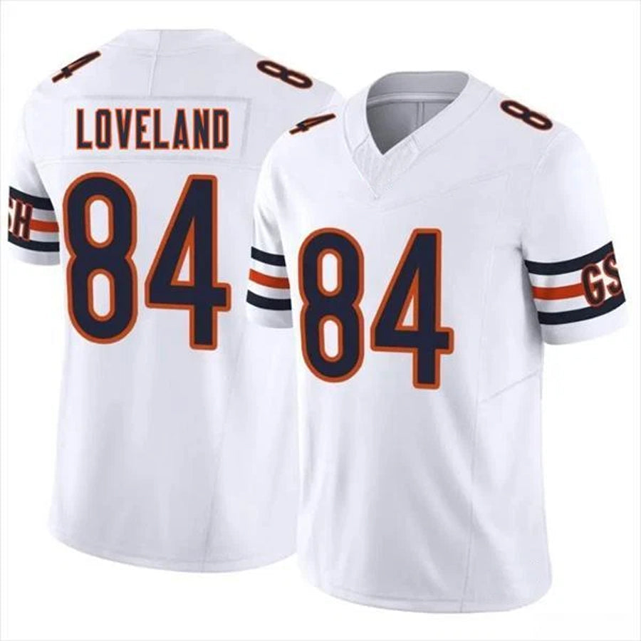 Silnrao C.Bears #84 Colston Loveland Player F.U.S.E. Limited White Game  Stitched Jerseys