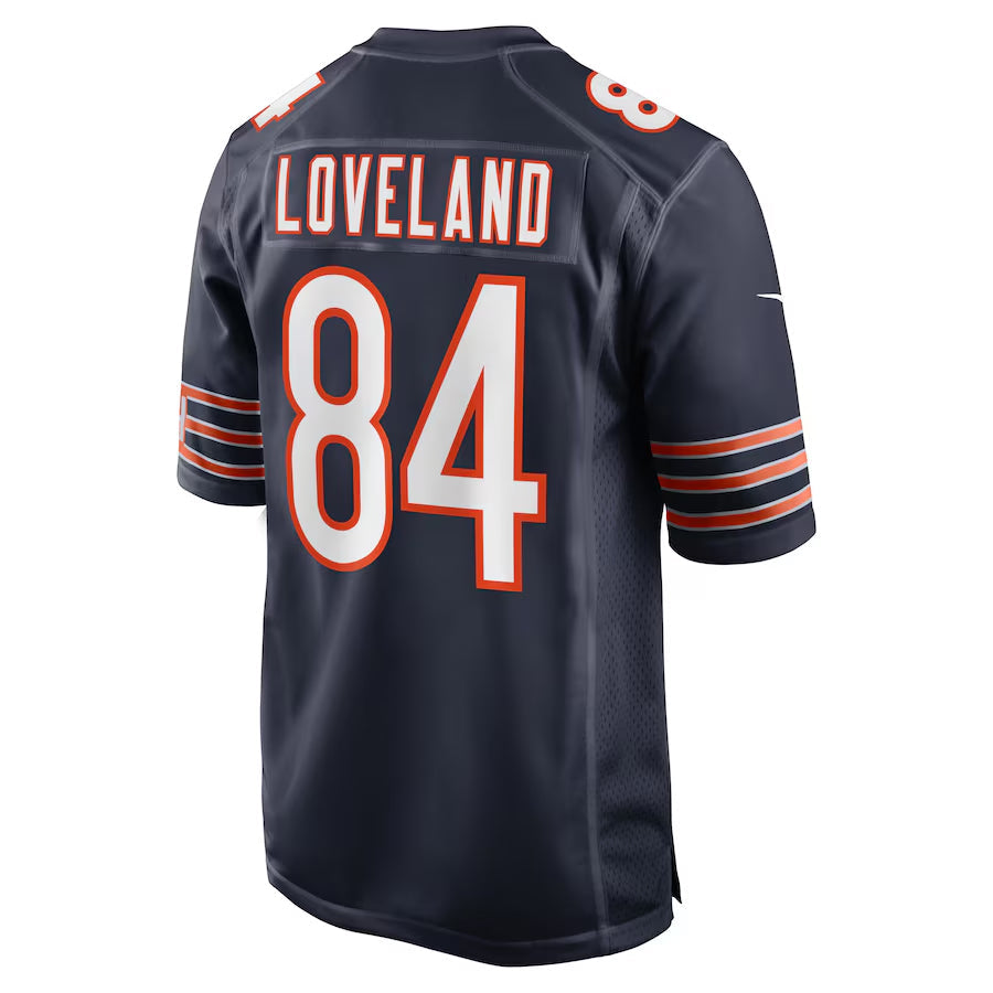 Silnrao C.Bears #84 Colston Loveland Player Navy Home Game Stitched Jerseys