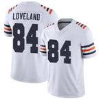 Silnrao C.Bears #84 Colston Loveland Player White Alternate Classic Vapor Limited Stitched Jerseys