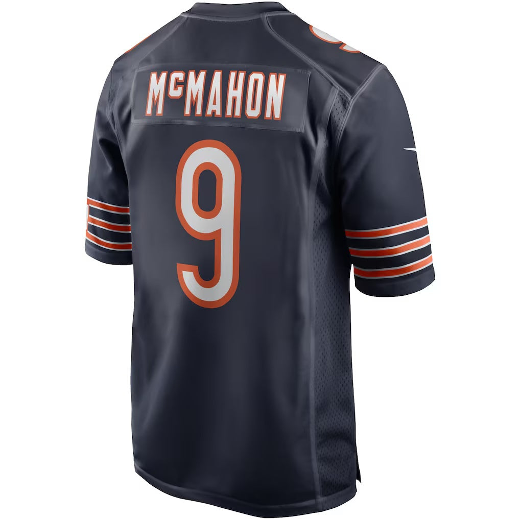 Silnrao C.Bears #9 Jim McMahon Navy Game Retired Player Jerseys