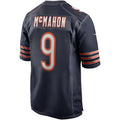 Silnrao C.Bears #9 Jim McMahon Player Navy Home Game Stitched Jerseys