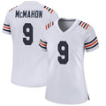 Silnrao C.Bears #9 Jim McMahon Player White Alternate Classic Game Stitched Jerseys