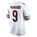 Silnrao C.Bears #9 Jim McMahon Player White Home Game Football Jerseys