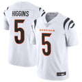 Silnrao C.Bengals #5 Tee Higgins White Vapor Untouchable Limited Jersey American Stitched Jerseys