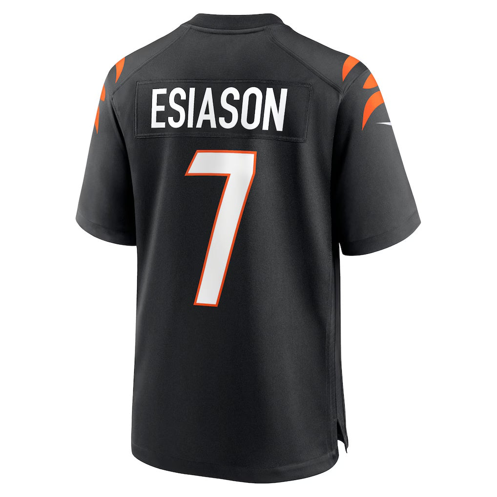 Silnrao C.Bengals #7 Boomer Esiason Black Retired Player Stitched Jerseys