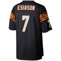 Silnrao C.Bengals #7 Boomer Esiason Mitchell & Ness Black Legacy Replica Stitched Jerseys