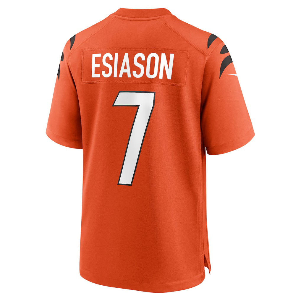 Silnrao C.Bengals #7 Boomer Esiason Orange Retired Player Alternate Game Stitched Jerseys