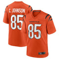 Silnrao C.Bengals #85 Chad Johnson Orange Retired Player Alternate Game Jersey American Stitched Jerseys