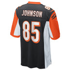 Silnrao C.Bengals #85 Chad Johnson Player Black Game  Stitched Jerseys