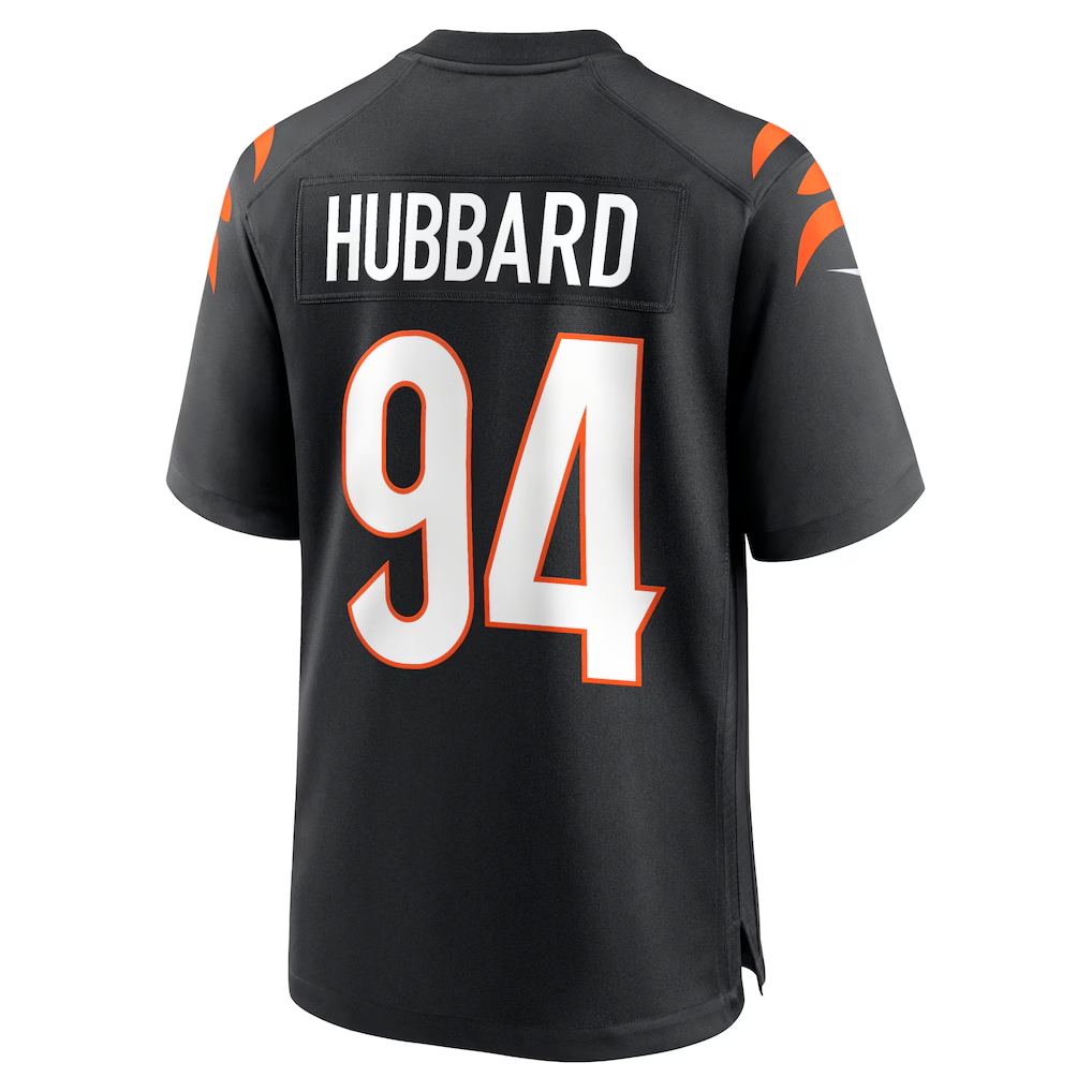 Silnrao C.Bengals #94 Sam Hubbard Black Player Game Stitched Jerseys