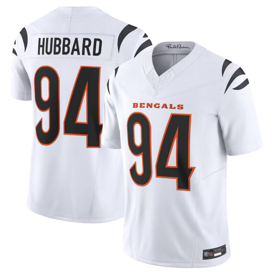Silnrao C.Bengals #94 Sam Hubbard Player White Vapor F.U.S.E. Limited Stitched Jerseys