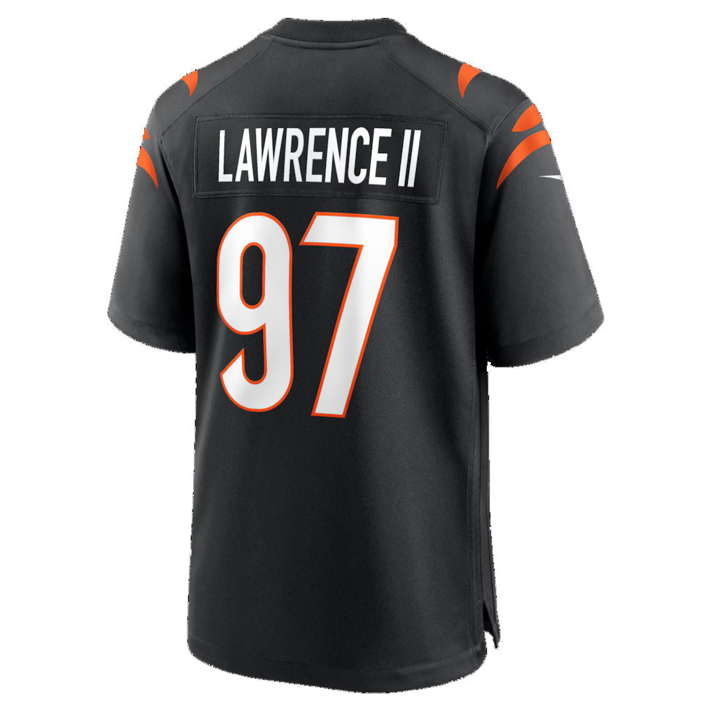 Silnrao C.Bengals #97 Dexter Lawrence II Black Game Stitched Jerseys