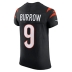 Silnrao C.Bengals #9 Joe Burrow Black Team Vapor F.U.S.E. Elite Stitched Jerseys