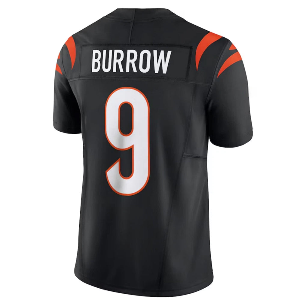 Silnrao C.Bengals #9 Joe Burrow Player Black Vapor F.U.S.E. Limited Stitched Jerseys