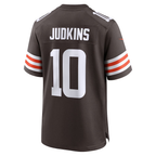Silnrao C.Browns #10 Quinshon Judkins Brown 2025 Draft Game Stitched Jerseys