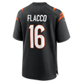 Silnrao C.Browns #16 Bengals Joe Flacco Black Team Game Stitched Jerseys