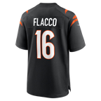 Silnrao C.Browns #16 Bengals Joe Flacco Black Team Game Stitched Jerseys