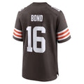 Silnrao C.Browns #16 Isaiah Bond Player Brown Home Game Stitched Jerseys
