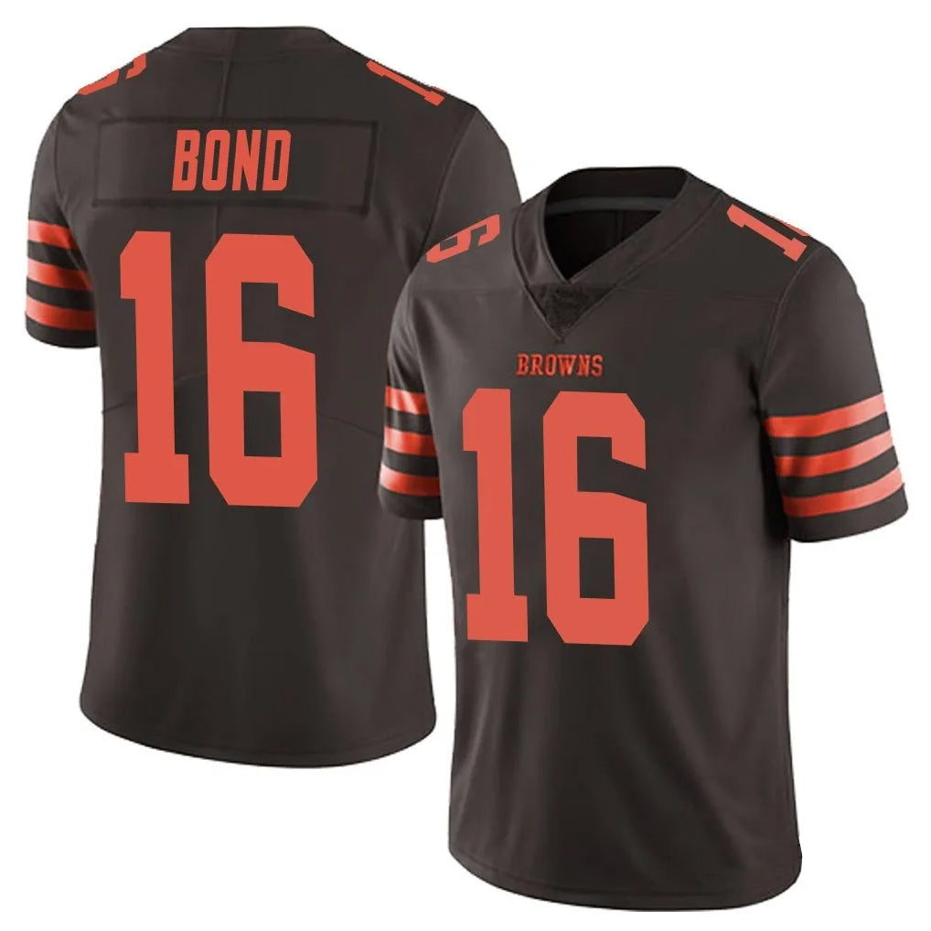 Silnrao C.Browns #16 Isaiah Bond Player Brown Vapor Limited Stitched Jerseys