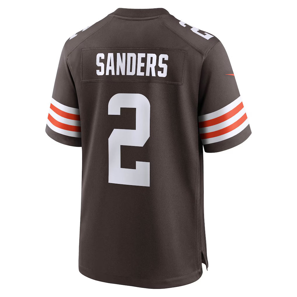 Silnrao C.Browns #2 Shedeur Sanders Brown Game Stitched Jerseys