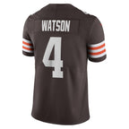 Silnrao C.Browns #4 Deshaun Watson Brown Vapor Limited Stitched Jerseys