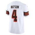 Silnrao C.Browns #4 Deshaun Watson White 2021 Alternate Vapor Limited Stitched Jerseys