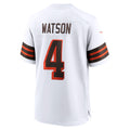 Silnrao C.Browns #4 Deshaun Watson White Alternate Game Stitched Jerseys