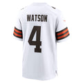 Silnrao C.Browns #4 Deshaun Watson White Game Stitched Jerseys