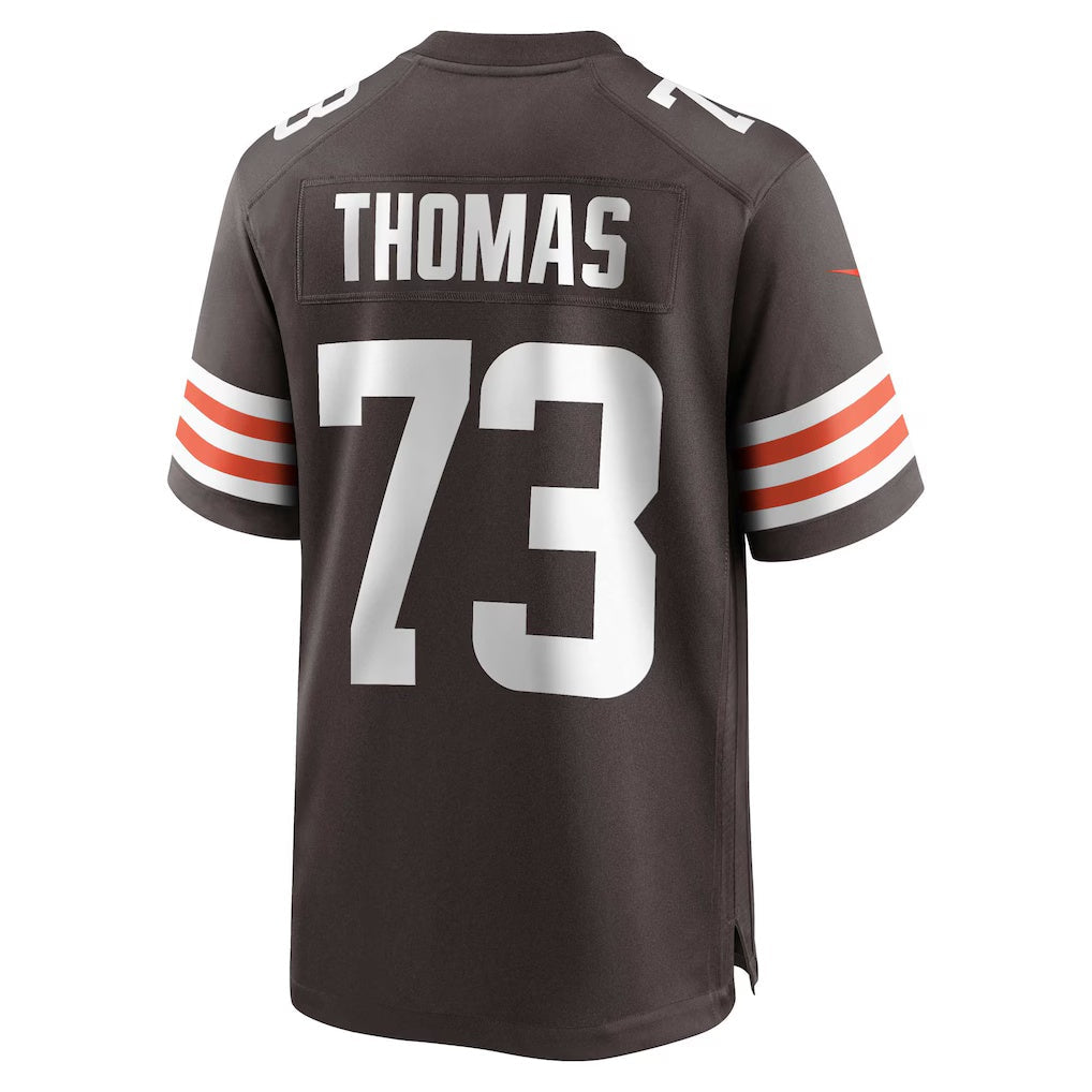Silnrao C.Browns #73 Joe Thomas Brown Retired Player Game Stitched Jerseys