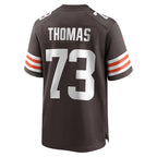 Silnrao C.Browns #73 Joe Thomas Brown Retired Player Game Stitched Jerseys