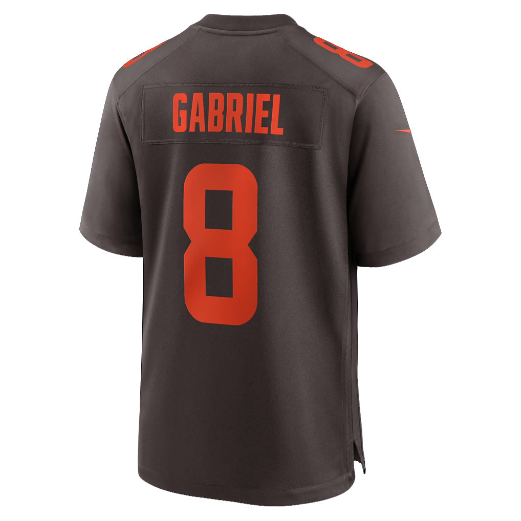Silnrao C.Browns #8 Dillon Gabriel Player Brown Game Stitched Jerseys