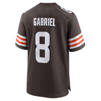 Silnrao C.Browns #8 Dillon Gabriel Player Brown Home Game Stitched Jerseys