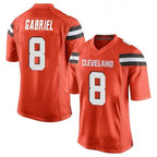 Silnrao C.Browns #8 Dillon Gabriel Player Orange Game Stitched Jerseys