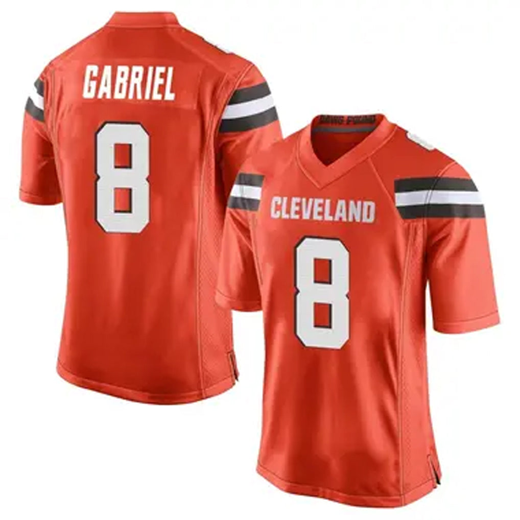 Silnrao C.Browns #8 Dillon Gabriel Player Orange Game Stitched Jerseys