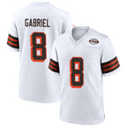 Silnrao C.Browns #8 Dillon Gabriel Player White 1946 Collection Alternate Stitched Jerseys